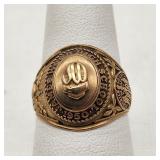 10K Gold James Wood HS 1955 Ring