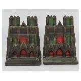 Pair of Cast Iron Cathedral Bookends