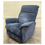 Blue Upholstered Recliner