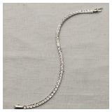 18K White Gold Bracelet 6.5"