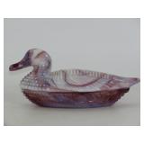 Slag Glass Duck on Nest