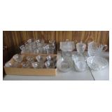 3 Trays of Fostoria Glassware