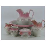 6pc. Wash Bowl & Pitcher Set