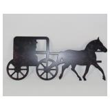 Horse & Carriage Metal Wall Art