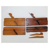 Vintage Wooden Molding Planes