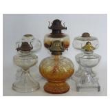 Clear Glass Oil Lamps