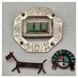 Vintage Native American Pins Brooch