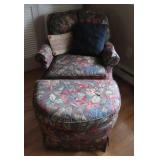 Michael Thomas Upholstered Chair w/Ottoman