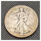 Walking Liberty Silver Half $ 1921D F12