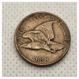 Flying Eagle Cent 1858S VF