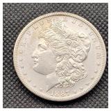 Morgan 1887-S Silver Dollar MS60