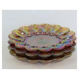 Carnival Glass Egg Plates