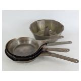 Metal Skillets & Tin Bundt Pan