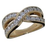 14kt Gold Brilliant 1.54 ct Diamond Designer Ring