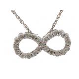 Brilliant 1/4 ct Diamond Infinity Necklace
