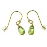 Genuine Peridot Dangle Earrings