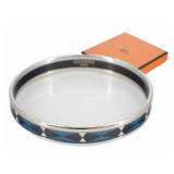 HERMES Silver & Black Enamel Bracelet