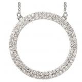 Quality 1.00 ct VS Lab Diamond Circle Necklace