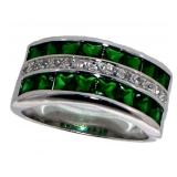 Quality 2.00 ct Emerald Designer Ring