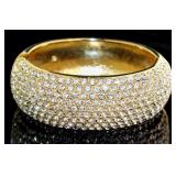 Extra Large Rhinestone Fashion Bangle Bracelet