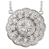 Round Brilliant 1.00 ct Lab Diamond Necklace