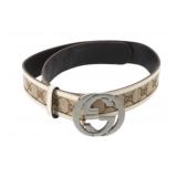 Gucci GG Interlocking Canvas Belt