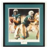 Autographed Dan Marino Dolphins Litograph