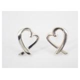 Tiffany & Co. Open Heart Design Earrings