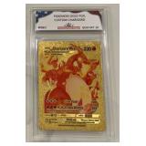 Pokï¿½mon Gold Custom Charizard Card