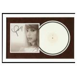 Autographed Taylor Swift Vinyl Display