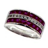 Quality 2.00 ct Invisible Set Ruby Ring