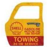 Shell Car Door Sign