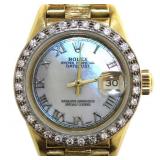 18kt Gold Rolex Oyster Datejust Lady President