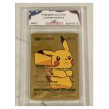 Pokï¿½mon Gold Pikachu Card