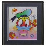 Donald Duck Framed Giclee by Peter Max