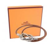 Hermes Atame Leather Double Bracelet