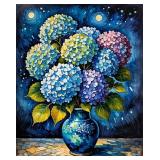 Moonlit Hydrangeas I LTD EDT Canvas Van Gogh LTD