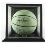 Autographed Larry Bird Basketball Display