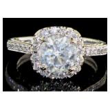 14kt Gold 3.12 ct Round Brilliant Diamond Ring