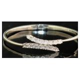 Stunning 1/4 ct Natural Diamond Cuff Bracelet