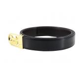 CELINE Black Carnage Leather Belt