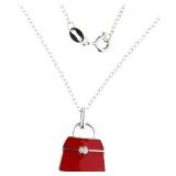 Red Handbag Diamond Necklace