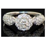 Platinum .91 ct Brilliant Natural Diamond Ring