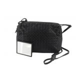 Bottega Veneta Black Itrecciato Shoulder Bag