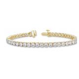 14kt Gold 10.02 ct Lab Diamond Tennis Bracelet