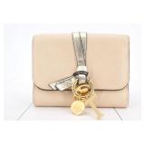 Chloe Alphabet Leather Tri-Fold Wallet