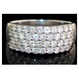 Platinum 1.00 ct Brilliant Natural Diamond Ring