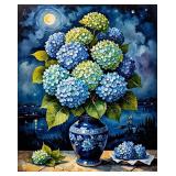 Moonlit Hydrangeas 2 LTD EDT Canvas Van Gogh LTD