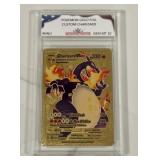 Pokï¿½mon Gold Custom Charizard Card