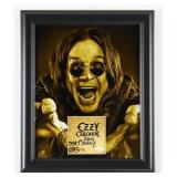 Autographed Ozzy Osbourne Framed Album Display